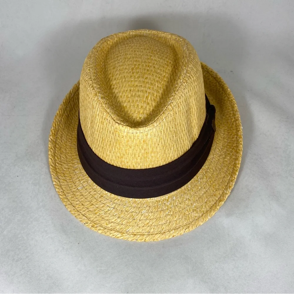 Dorfman Pacific Fedora Front Pinch Diamond Crown Hat NWT
